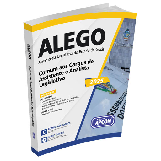 Apostila ALEGO 2025 - Comum aos Cargos de Assistente e Analista Legislativo