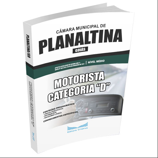 Apostila Câmara Planaltina (GO) 2021 - Técnico Legislativo - Motorista
