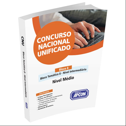 Apostila Concurso Nacional Unificado (CNU) 2024 - Bloco 8 - Cargos de Nível Intermediário