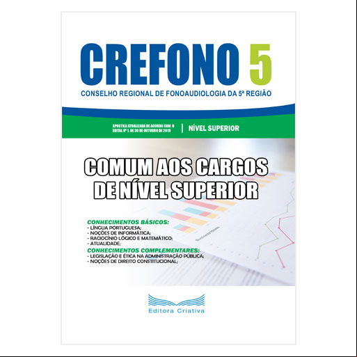 Apostila CREFONO 5 - Comum aos Cargos - 2019