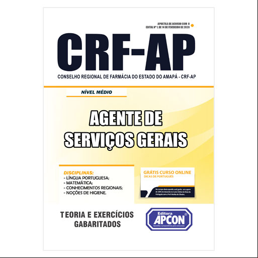Apostila CRF-AP 2020 - Agente de Serviços Gerais