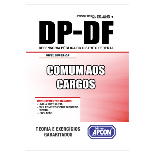 Apostila DP-DF 2020 - Comum aos Cargos