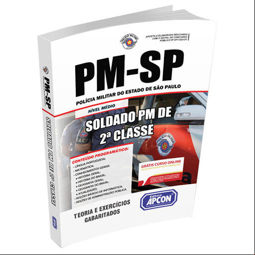Apostila PMSP 2021 - Soldado PM de 2ª Classe do Quadro de Praças de Polícia Militar (QPPM)