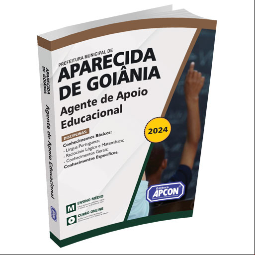 Apostila Pref. Aparecida de Goiânia (GO) 2024 - Agente de Apoio Educacional