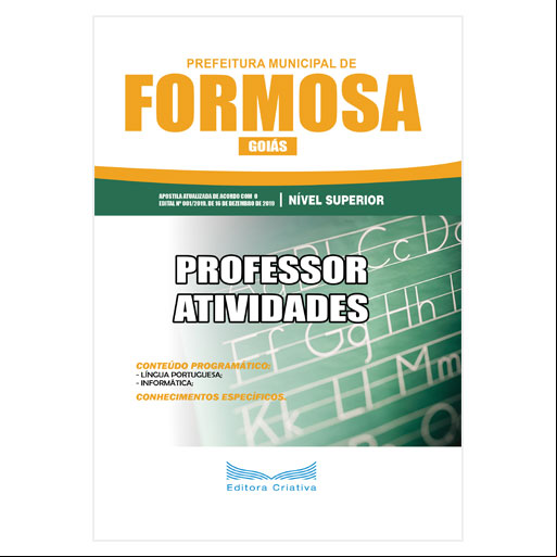 Apostila Prefeitura de Formosa (GO) 2020 - Professor Atividades