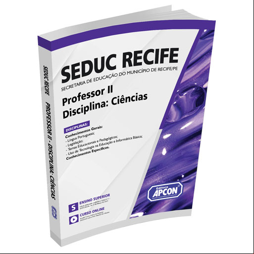 Apostila SEDUC RECIFE 2023 - Professor II - Disciplina: Ciências
