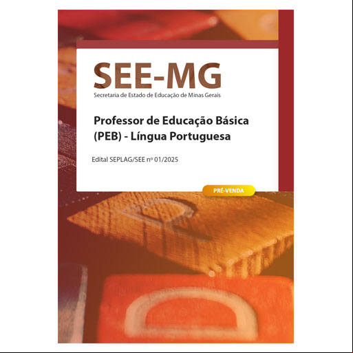 Apostila SEE-MG 2025 - Professor de Educação Básica (PEB) - Língua Portuguesa