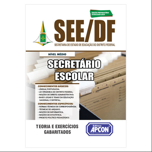 Apostila SEE-DF Secretário Escolar - 2019