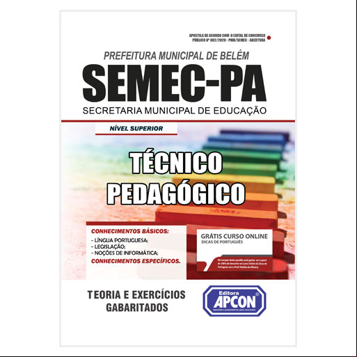 Apostila SEMEC-PA 2020 - Técnico Pedagógico