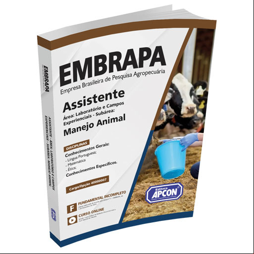 Apostila Embrapa 2025 - Assistente - Área: Laboratório e Campos Experienciais - Subárea: Manejo Animal