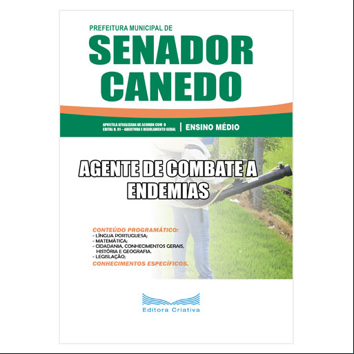 Apostila Pref. Senador Canedo-GO - Agente de Combate a Endemias - 2019