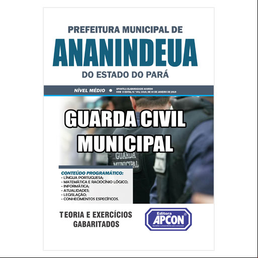 Apostila Pref. de Ananindeua (PA) - Guarda Civil Municipal - 2019	