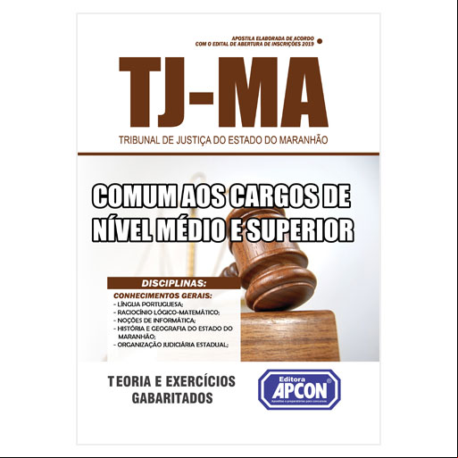 Apostila TJ-MA - Comum aos Cargos de Nível Médio e Superior - 2019