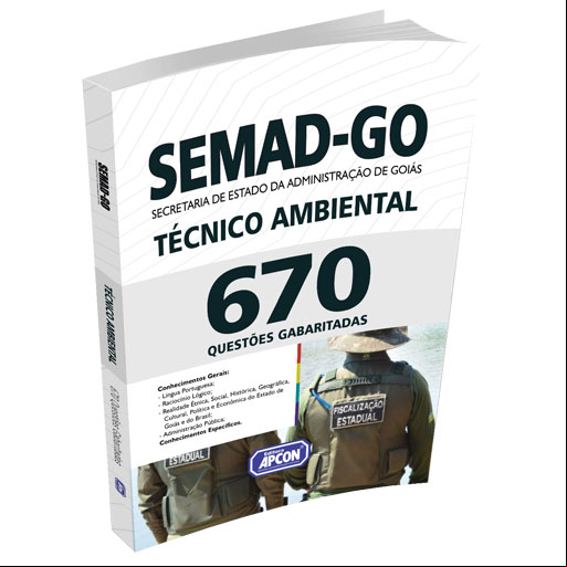 Livro SEMAD-GO - 670 Questões - Técnico Ambiental